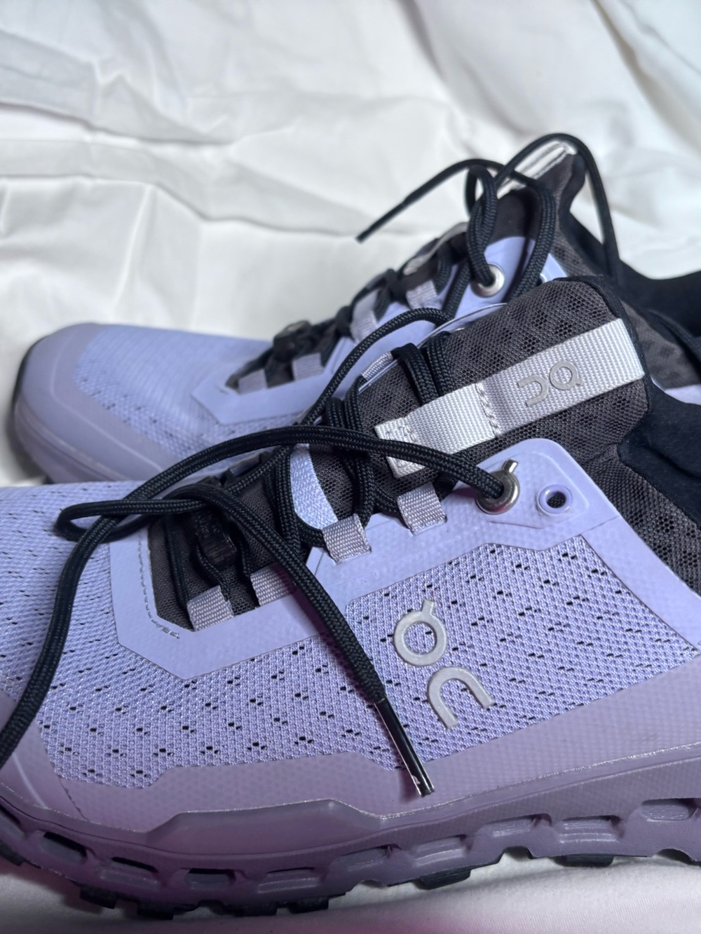 On Running Women's Lavender and Black Athletic Sneakers